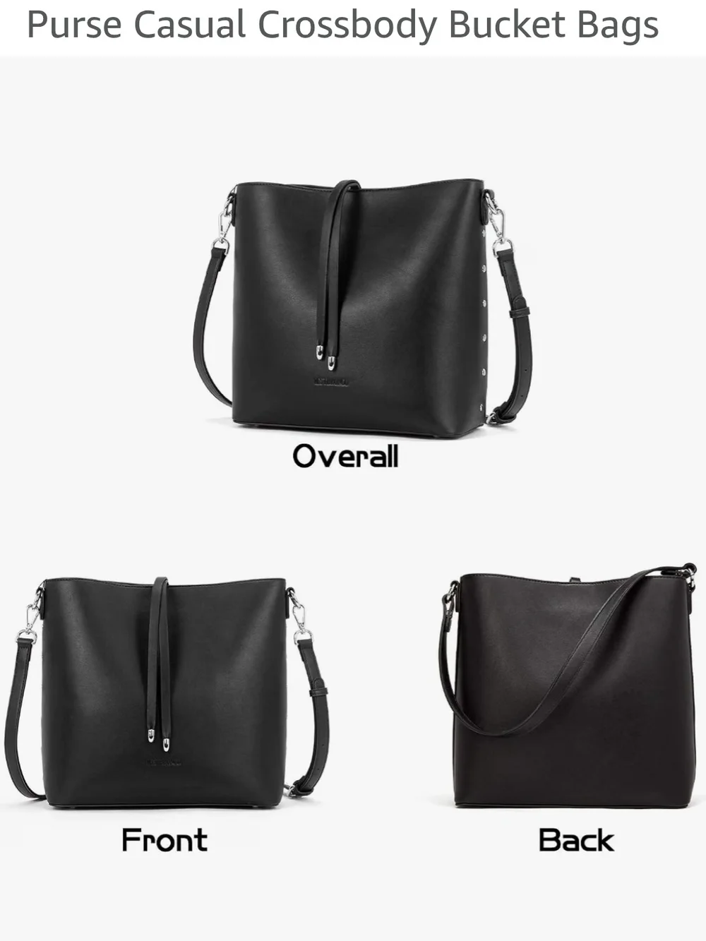 WESTBRONCO Women Vegan Leather Handbag  Shoulder Hobo Purse Casual Crossbody